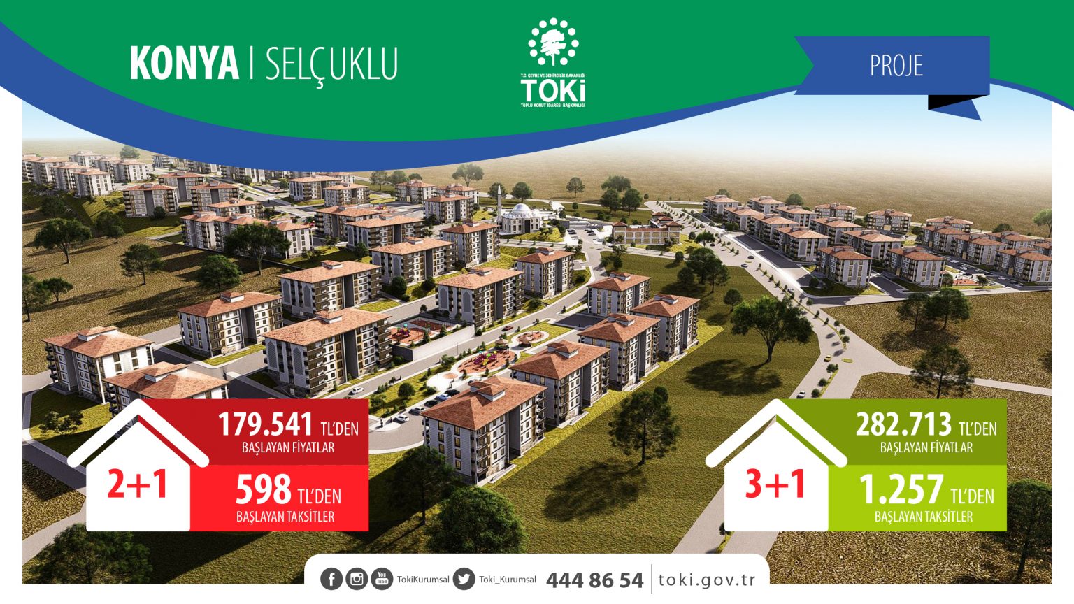 TOKİ, Konya Selçuklu�da inşası devam eden 170 konutu kuralı satışa